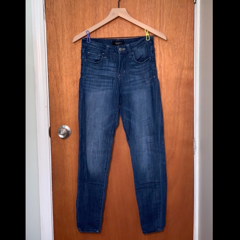 Akira Dark Wash Skinny Jeans